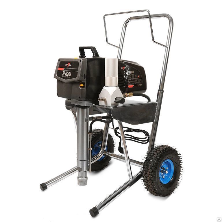 Безвоздушная электрическая окрасочная установка 220V 50 HZ на телег SPT650L