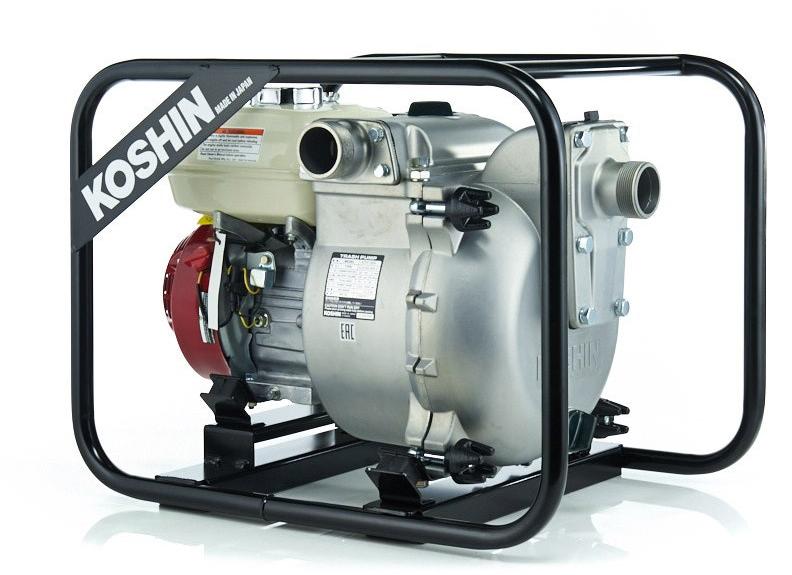 Бензиновая мотопомпа для сильно-загрязненных вод KOSHIN KTH-100S o/s