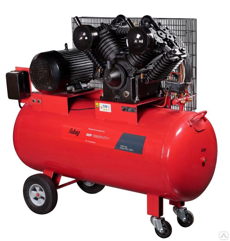 Компрессор двухступенчатый ременной Fubag DCF-1300/270 CT11