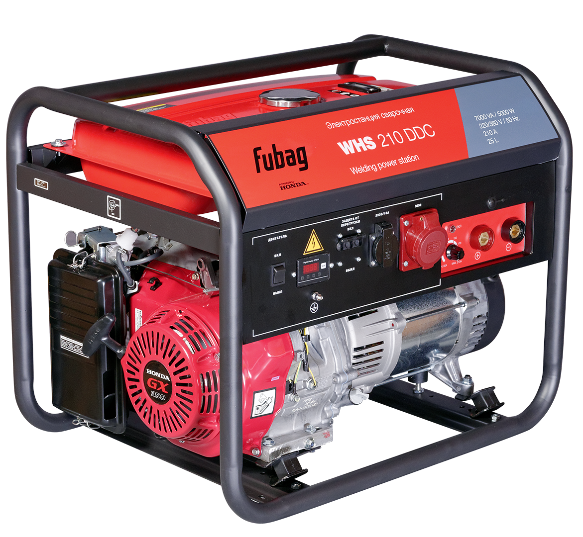 Сварочный бензиновый генератор ФУБАГ WHS 210 DDC 5 кВт / FUBAG