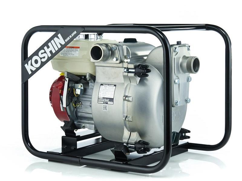 Бензиновая мотопомпа для сильно-загрязненных вод KOSHIN KTH-100X o/s